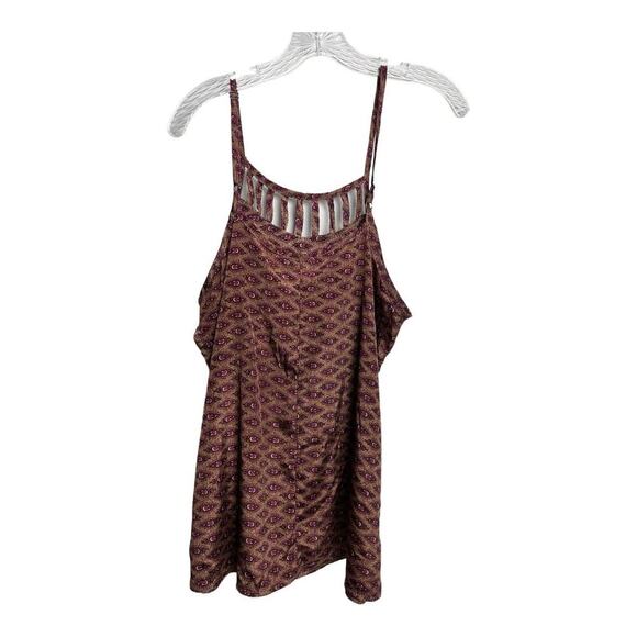 EARTHBOUND Shirt Womens L Paisley Floral Strappy Tank Top Boho Chic - Picture 1 of 9